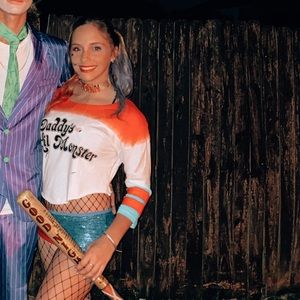 WORN ONCE// harley quinn costume